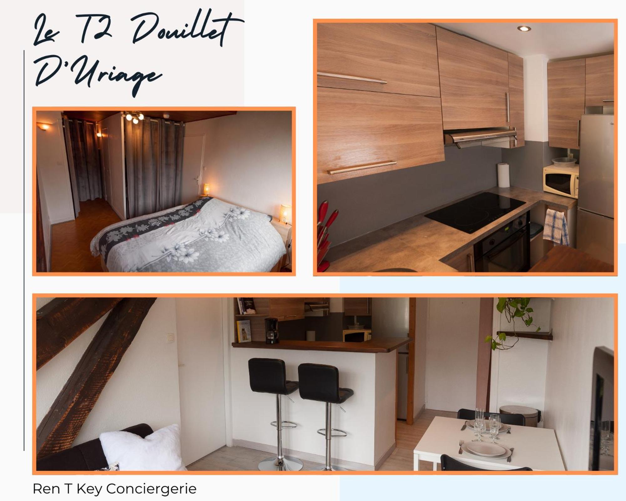 Le T2 Douillet D'Uriage - Residence Le Louvre - Cure Thermale Uriage- Proche Chamrousse - Jusqu'A 3 Personnes - Region Agreable En Toute Saison Vaulnaveys-le-Haut Dış mekan fotoğraf